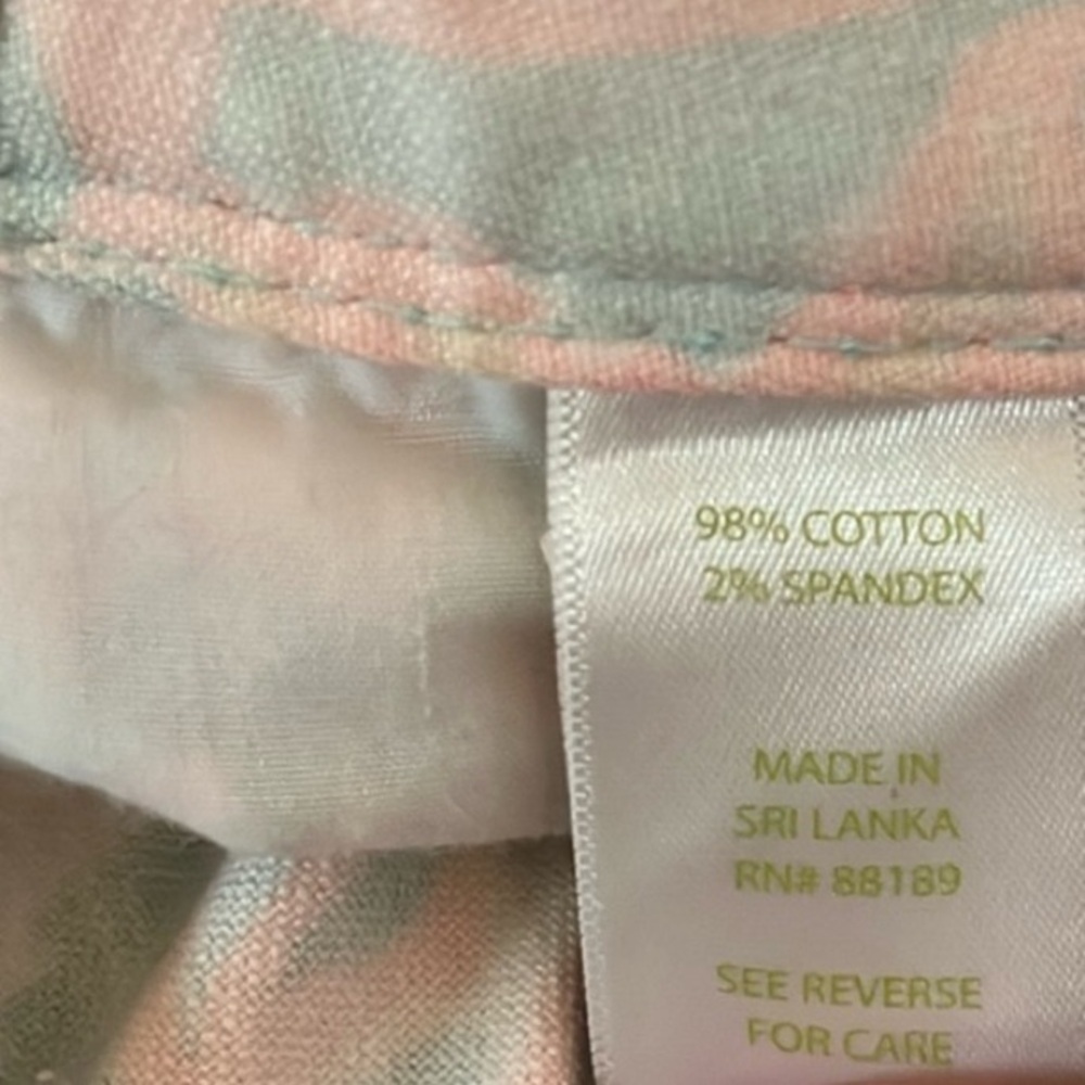 Lilly Pulitzer Worth Skinny Mini Jeans – Sand Bar Blue “Make A Splash” – Size 00 - Picture 4 of 15